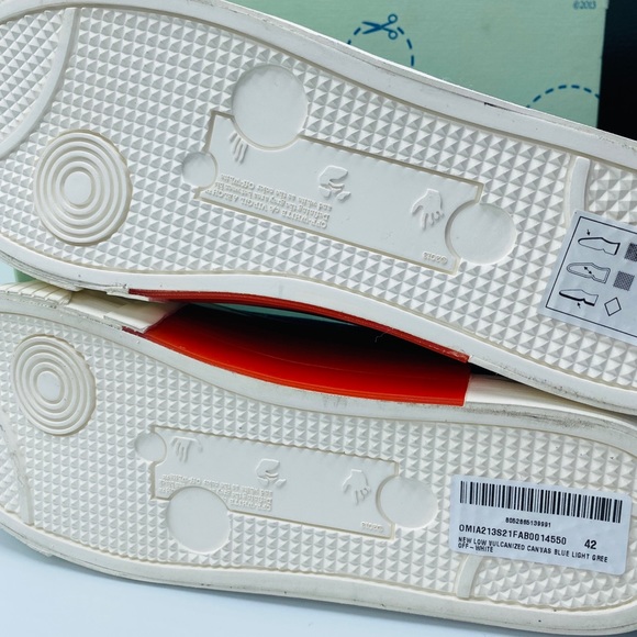 Off-White Men’s Vulcanized Low-Top Sneakers SIZE US 9 Color Blue NWB AUTHENTIC - Picture 12 of 14
